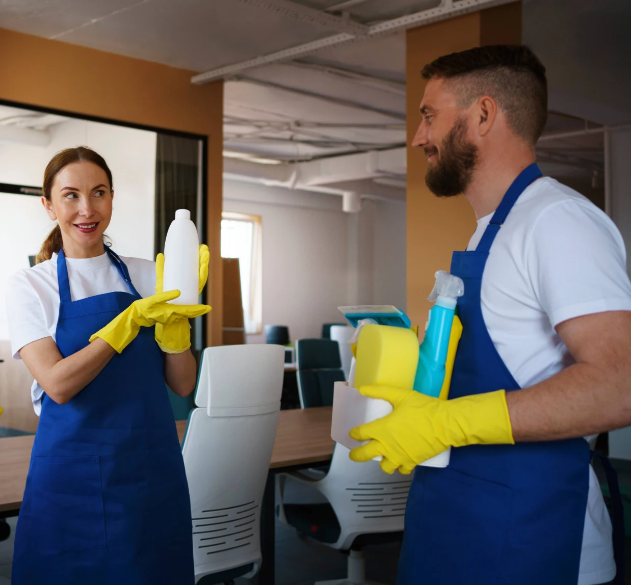 professional cleaning service people working together in Denver